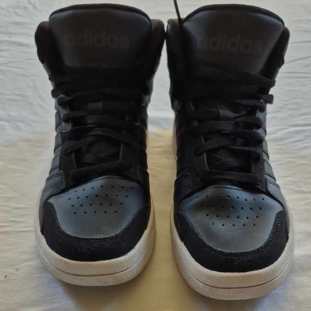 Adidas Men's Black and White Sneakers